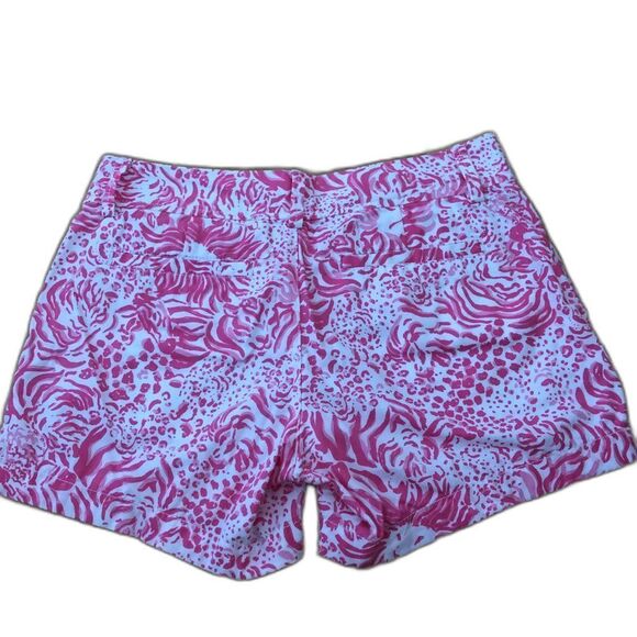 Lilly Pulitzer Get Spotted Callahan Short Pink White Size 2 - Picture 2 of 7